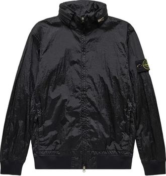 Stone Island Compass Patch Long-Sleeve Bomber Jacket Black 781541920-V0029