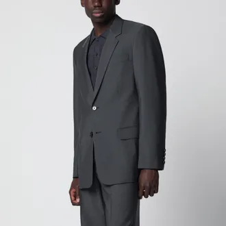 Valentino Giacca monopetto in lana e mohair nera
