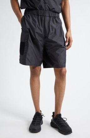 Moncler Ripstop Cargo Shorts in Black at Nordstrom, Size 36 Us