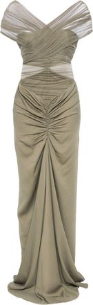 CHRISTOPHER ESBER Crossed Tulle Gown - Womens - Silk/Elastane/Viscose