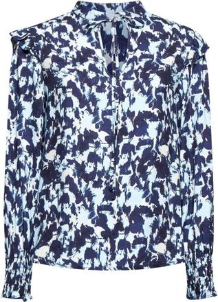 Silvian Heach Gedrukte blouse met strikje - Dames - Blouses - Veelkleurig - XS - Overhemden