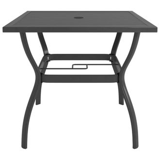 Berkfield Home Garden Table Anthracite 81.5x81.5x72 cm Steel in Black