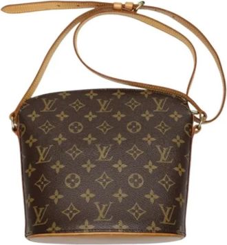 Louis Vuitton Tweedehands Canvas Louis Vuitton tassen - Dames - Vintage Schoudertas - Bruin - ONE Size - Vintage