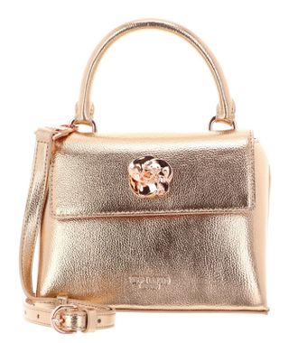 Ted Baker cross body bag Rosami Rose Detail Mini Metallic Top Handle Bag Rosegold rose gold-coloured
