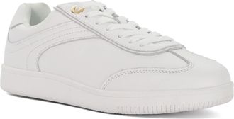 Dune London Womens Ladies Emilias - Leather Lace-Up Trainers - White Suede - Size UK 7