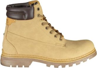 Carrera Enkellaarsjes - Dames - Veterlaarzen - Beige - 40 EU - Polyester - Schoenen