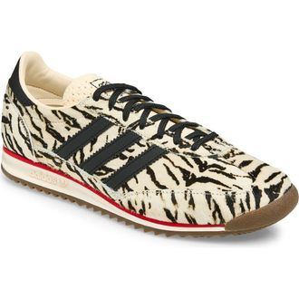 adidas SL 72 Sneaker in Wonder White/Black/Scarlet at Nordstrom, Size 10.5