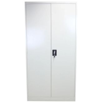 MonsterShop Metal Filing Cabinet 180cm in Grey