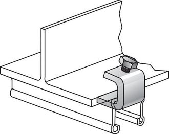 OEM Hilti 304194 - Mqt-c22-f Clip De Tornillo De Banco Galvanizado En Caliente - Paquete De 10 - Gris