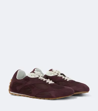 Bottega Veneta Orbit Flash suede-trimmed sneakers