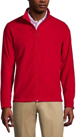 Lands End Full-Zip Mid-Weight Fleece Jacket in Red at Nordstrom, Size Xx-Large