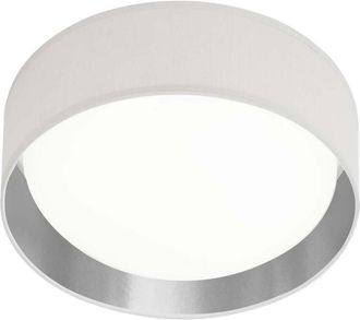 Searchlight Searchlight - Gianna - L&aacute;mpara De Techo Empotrada Led 1 Luz Integrada Blanco, Plateado