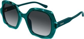 Chloé CH0226S 008 Womens Sunglasses Green Size 53