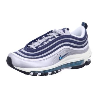 Nike Nike Mens Air Max 97 Trainers, Metallic Silver Chlorine Blue, 6 UK