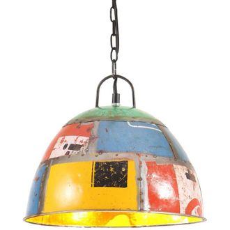 vidaXL Industrial Vintage Hanging Lamp 25 W Multicolour Round 31cm E27 vidaXL