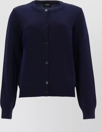 A.P.C. long sleeve crew neck ribbed top
