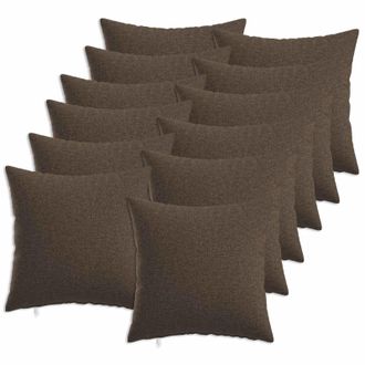 vidaXL Cuscino Con Cuscino Heerlen 12 Pz Tortora Tessuto Vidaxl