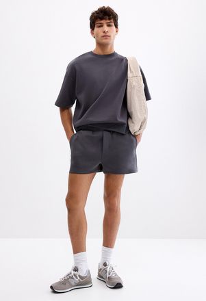 Le 31 Mens Structured jersey short Inseam: 3