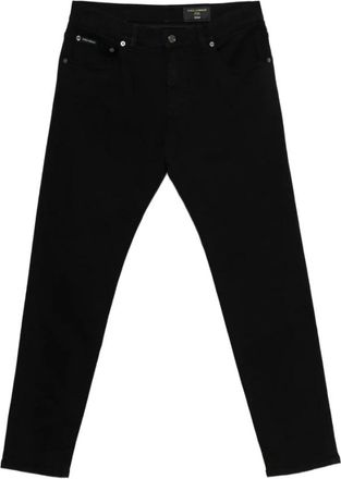 Dolce & Gabbana Jeans, Heren, Zwart, S, Katoen, Slim-fit stretch jeans