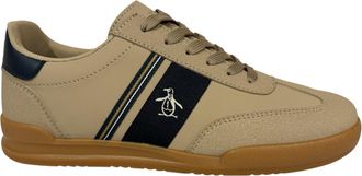 Original Penguin Gaz Heren Beige/Navy Sneakers