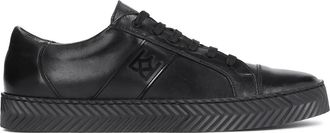 Kazar Leonid - Heren - Sneakers - Zwart - 40 EU - Leer - Schoenen