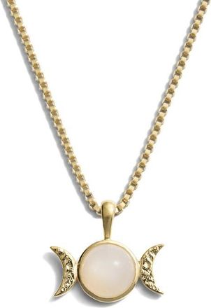 Awe Inspired Mini Triple Moon Pendant Necklace in 14K Gold Vermeil at Nordstrom