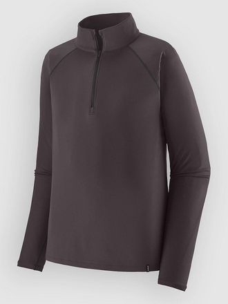 Patagonia Cap Mw Zip Neck Camiseta T&eacute;cnica negro