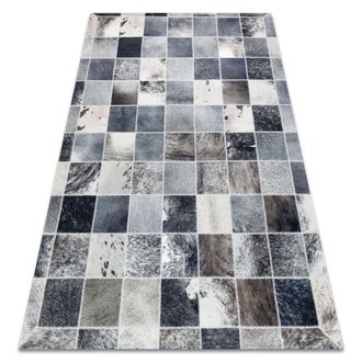 RugsX RugsX Patchwork Rug in Grey | Size: 160 cm x 230 cm