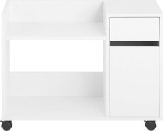 SoBuy Carrello da ufficio Armadi archivio traslabili Supporto per Stampante 70x40x54 cm ASK02-W - Sobuy