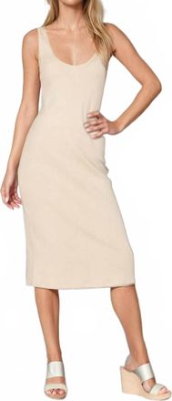 Maven West Sleeveless Bodycon Dress In Sand