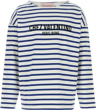 Valentino Garavani Embroidered Cotton T Shirt