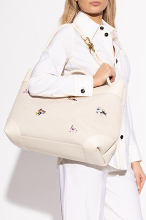 Bottega Veneta Andiamo Large Bag, Womens, Cream