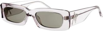 The Attico Mini Marfa Zonnebril - Dames - Brillen - Grijs - 52 MM - Accessoires