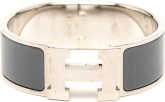 Herm&egrave;s Pre-owned Hermes Wide Enamel Clic Clac H Bracelet PM Unisex VVMO2ZD1WYFSQ6QI