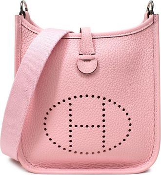 Herm&egrave;s Mini Evelyn Rose Sakura with Palladium Hardware