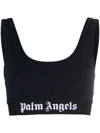 Palm Angels Logo-Unterband-BH mit Rundhalsausschnitt