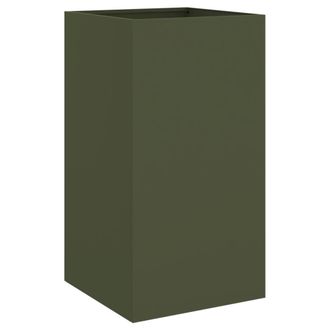 vidaXL Jardinera Acero Verde Oliva 42x38x75 Cm Vidaxl