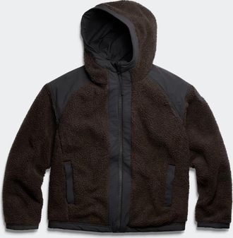 Canada Goose Blouson aviateur r&eacute;versible en molleton Alberni pour homme (Hommes, Desert Sand/ Desert Sand, TG)