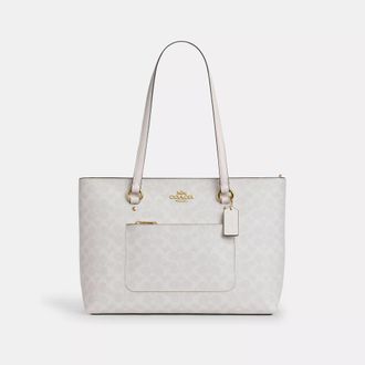 Coach Station Tote Bag In Signature Canvas