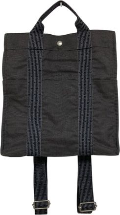 Herm&egrave;s Gray Backpack (Pre-Owned)