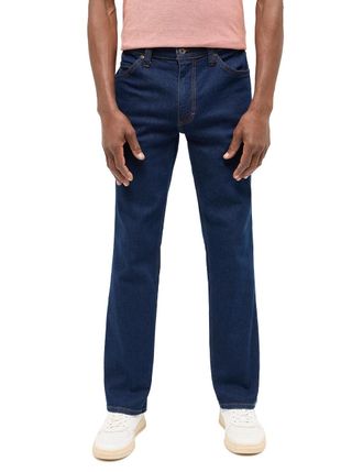 Mustang Straight-Jeans MUSTANG Tramper Straigt, Herren, Gr. 31, L&auml;nge 30, schwarz (super schwarz), Denim/Jeans, Obermaterial: 99% Baumwolle, 1% Elasthan, stra