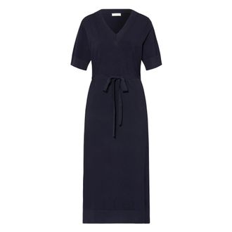 Cat Noir Gebreide jurk van technische viscose - Dames - Casual kleedjes - Blauw - S - Polyester - Kleedjes