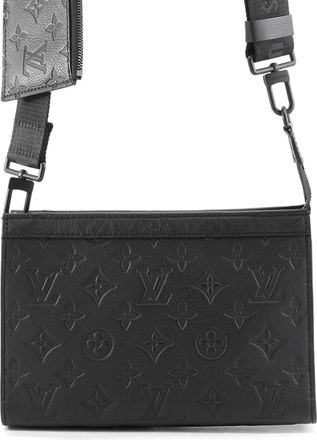 Louis Vuitton Monogram Shadow Black Noir Monogram Shadow Handbag Shoulder Bag (Pre-Owned)