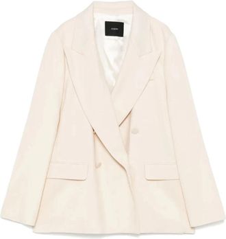 Joseph Jaden Blazer - Dames - Blazers - Wit - M - Leer - Jassen
