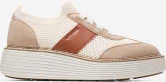 Cole Haan Womens &Oslash;riginal Grand Max Stitchlite Platform Sneakers - Beige Size 10.5