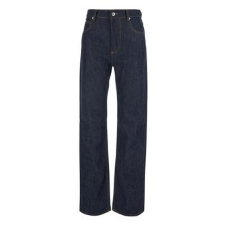 Bottega Veneta Jeans, Dames, Blauw, XS, Katoen, Straight Jeans