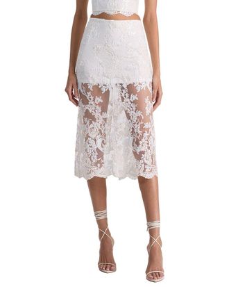 Alice & Olivia Alice + Olivia Medine Midi Slip Skirt