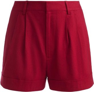 Alice & Olivia Conry Linen Blend Shorts