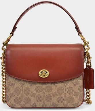 Coach Womens Cassie 19 Crossbody - - Tan Rust - Canva - Brown Canvas - One Size