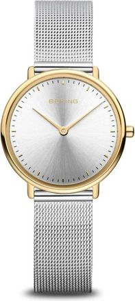 Bering Dameshorloge Classic 29 mm 3 ATM saffierglas Slim Design Milanese Armband 15729-010 - Dames - Horloges - Grijs - ONE Size - Accessoires